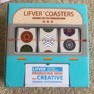 NWOT Lifver Ceramic Coasters